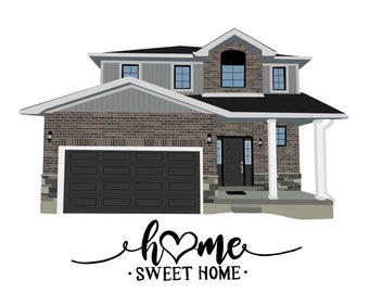 Custom Digital Portrait - House (digital copy only)
