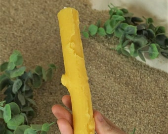 Pure 100% Beeswax 1" x 10” Stick Candles / 1" Pillar Candles, 10" tall