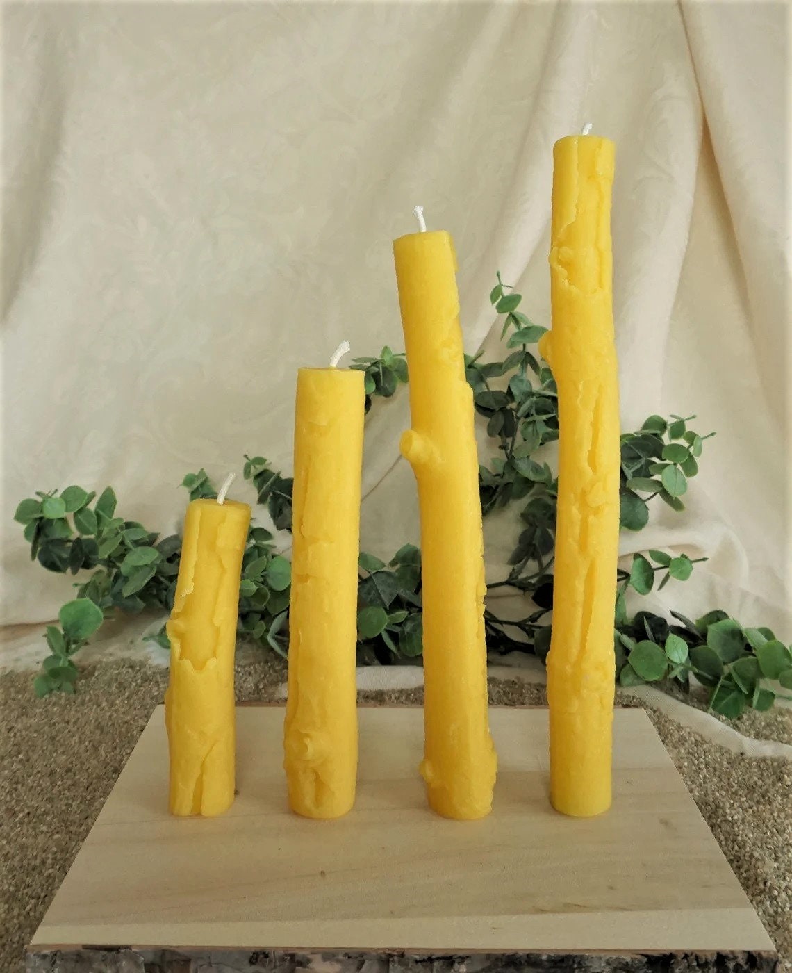 100% BEESWAX 1-1/4 x 19-1/2 CANDLE STICK (Box of 6)