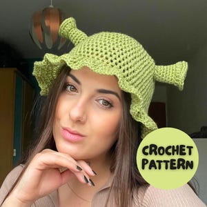 Hooked By Lou - Ogre Hat Crochet Pattern PDF Download - Simple Hat Crochet Pattern for Shrek Lovers!