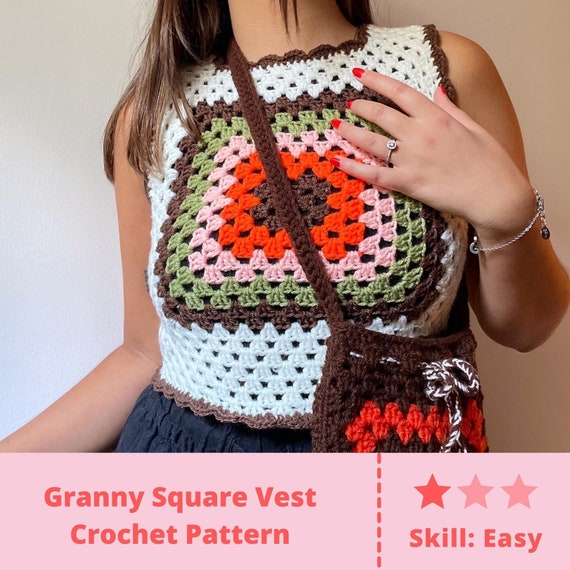 does anyone have a pattern for a 70s style flower granny square please? : r/ crochet