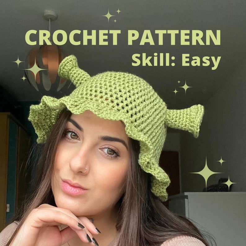 Ogre Bucket Hat Crochet Pattern (PDF Download) image 2