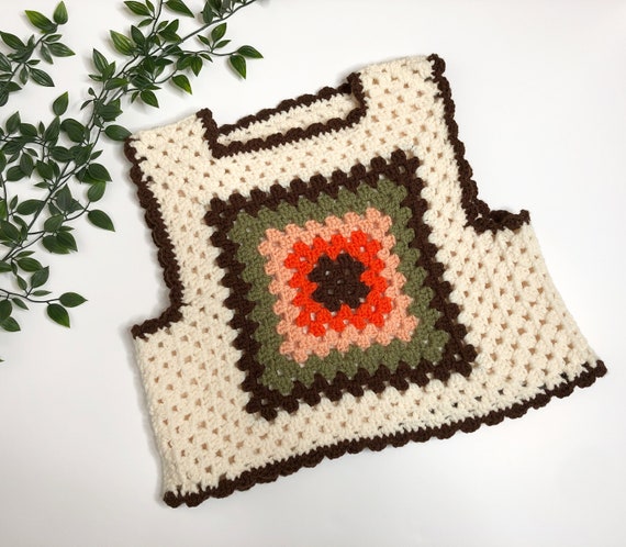 Hooked by Lou 70s Granny Square Sweater 