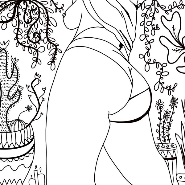 Garden Booty Coloring Page