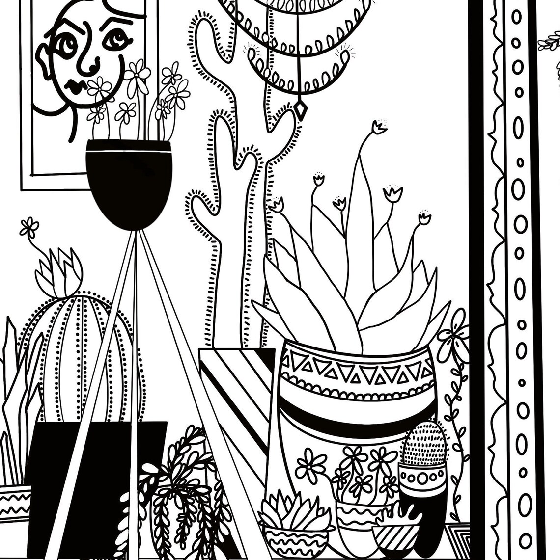 Mirror Booty Coloring Page - Etsy