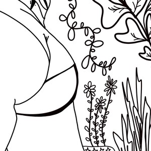 Garden Booty Coloring Page - Etsy
