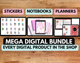 MEGA Digital Bundle for Goodnotes - Every Current & Future Digital Product in the Shop