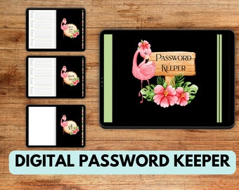 Digital Password Keeper. Keep all of your Passwords, Bank, and Credit Card Information safe with this Digital Password Keeper for Goodnotes