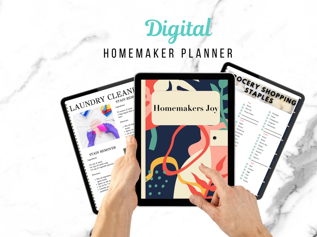 Digital Household Planner: Meal Planning, Kitchen Inventory, Cleaning ...