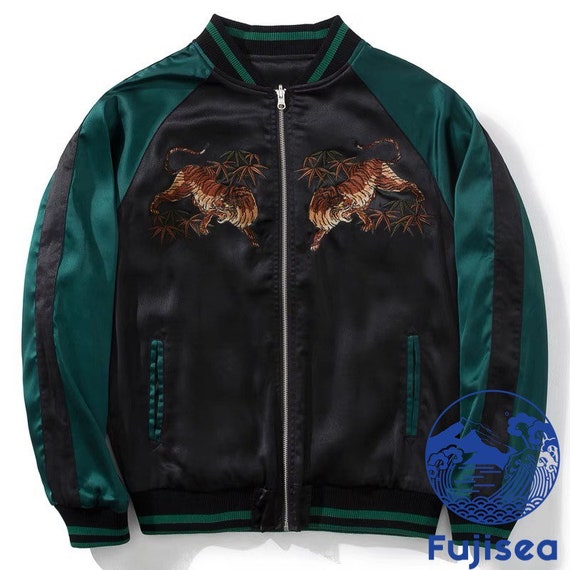 Double Tigers Embroidery Sukajan Jacket 