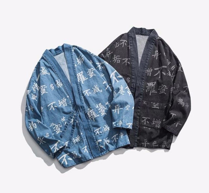 Fuji Sea Indigo Blue Black Dyed Denim Buddha Buddhism Heart Sutra Spiritual Quotes Japanese Noragi Kimono Cardigan Jacket For Unisex Jackets Coats Clothing Valresa Com Fuji Sea Indigo Blue Black Dyed Denim Buddha Buddhism Heart Sutra Spiritual Quotes Japanese Noragi Kimono Cardigan Jacket For Unisex Jackets Coats Clothing Valresa Com