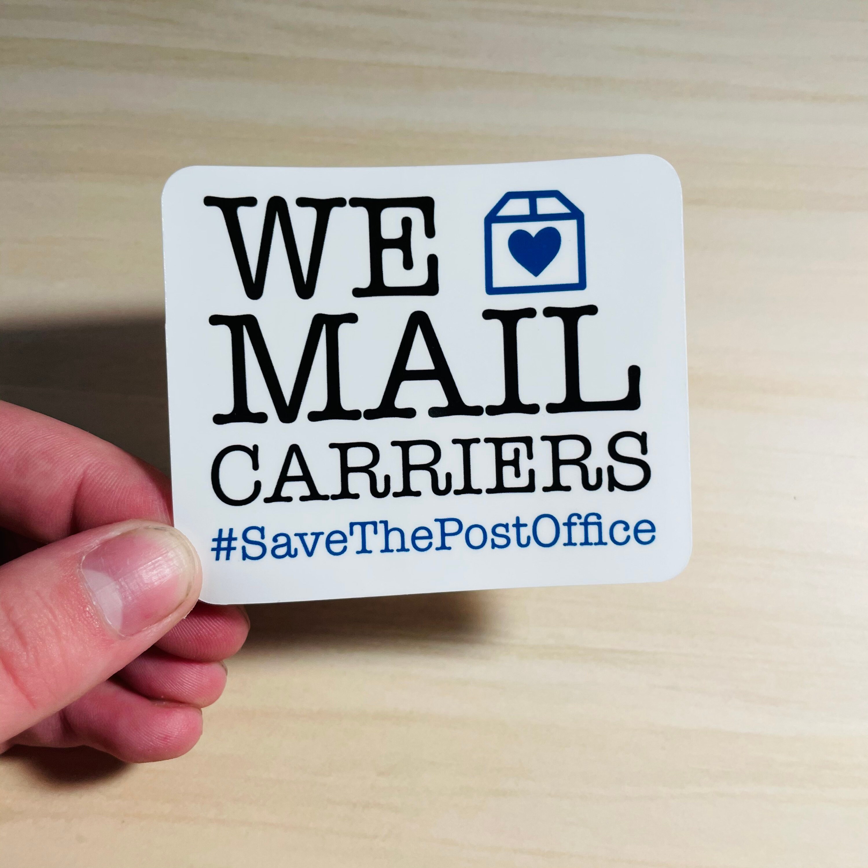 We Love Mail Carriers Sticker Etsy
