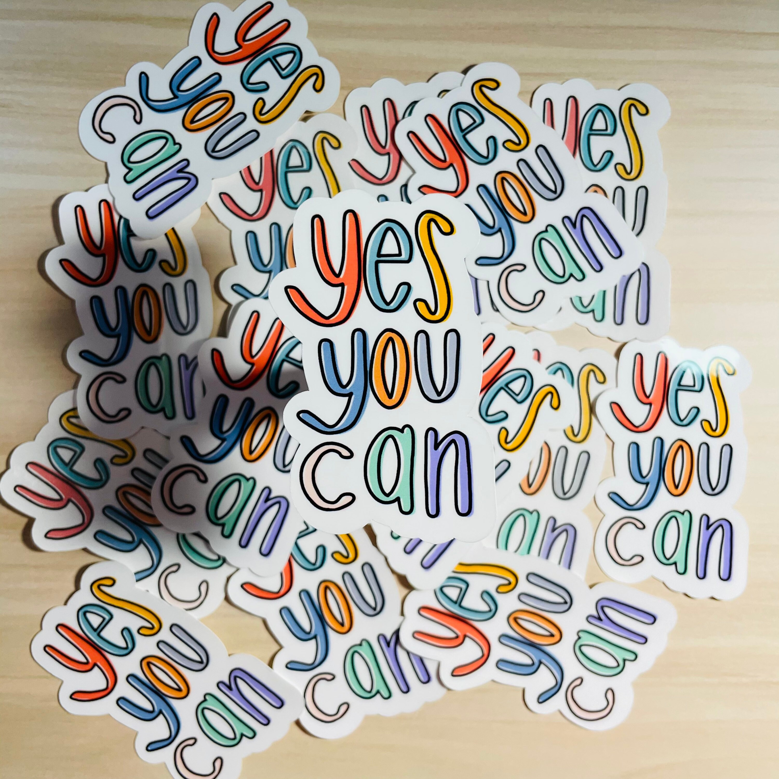 yes you can Sticker for Sale by emmagracehodge