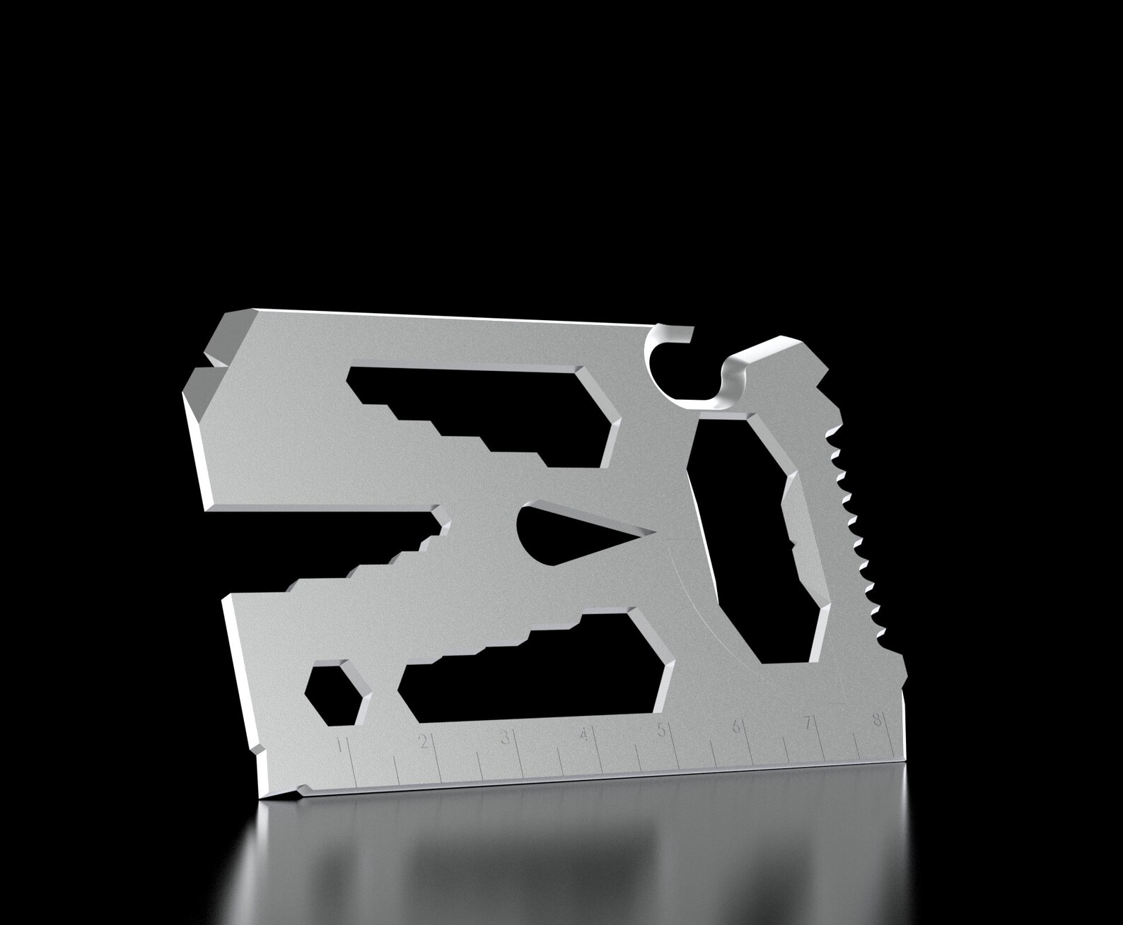 Card Multi Tool 3D CAD Files Stl Step 3mf Fbx Ai Dxf Eps Pdf Etsy