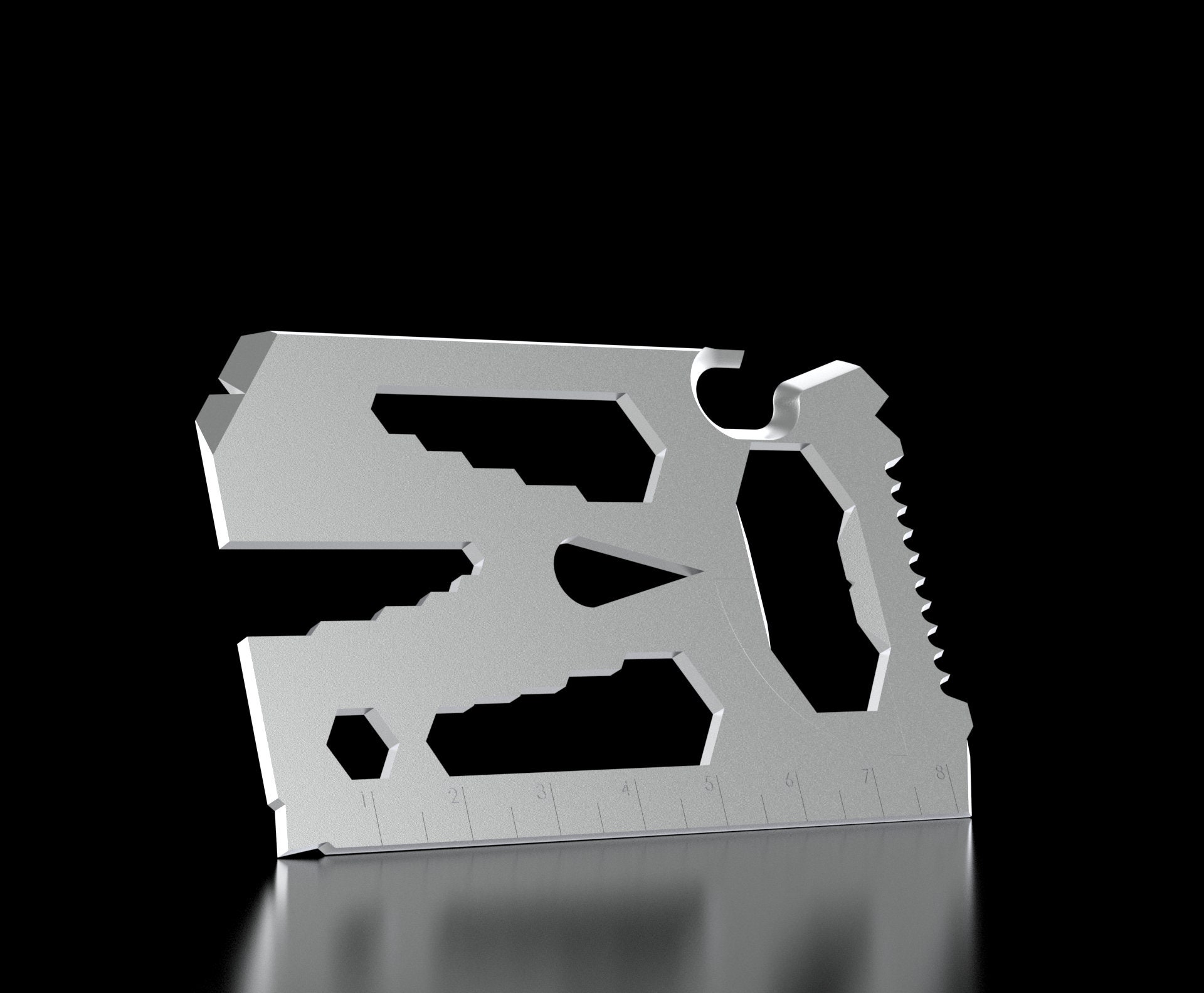 Card Multi Tool 3D CAD Files Stl Step 3mf Fbx Ai Dxf Eps Pdf Svg 11