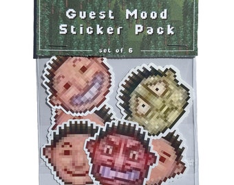 Rollercoaster Tycoon® Stickers | Guest Mood Pack