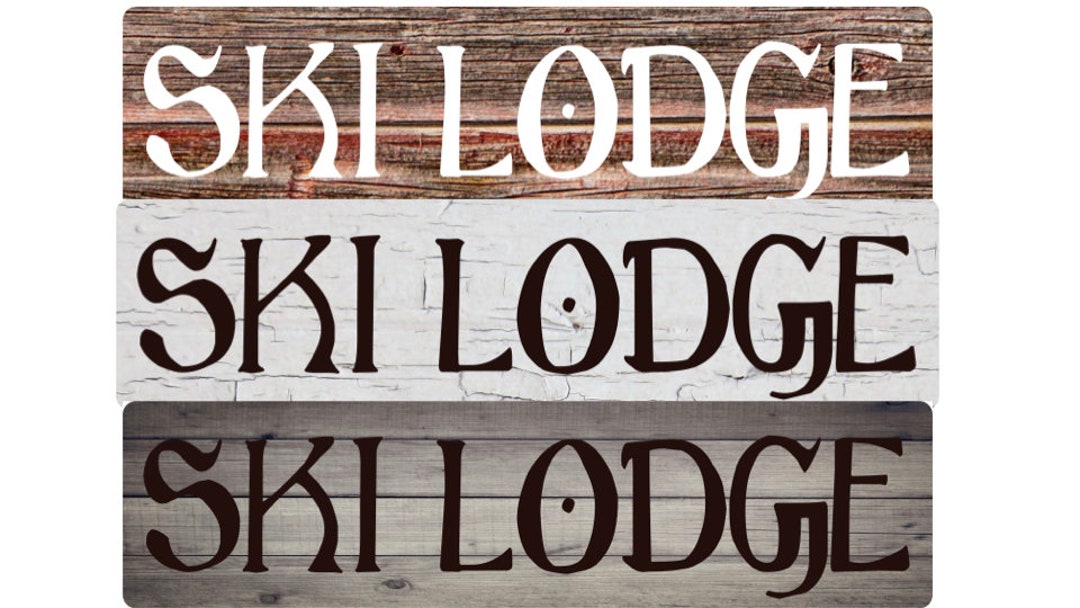 Ski Lodge Metal Sign, Rustic Farmhouse Decor - Etsy
