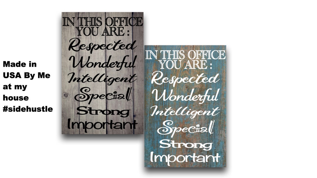 Rustic Office Sign Office Metal Sign: Inspirational Rustic Farmhouse Decor (8x12 or 6x8 or ...