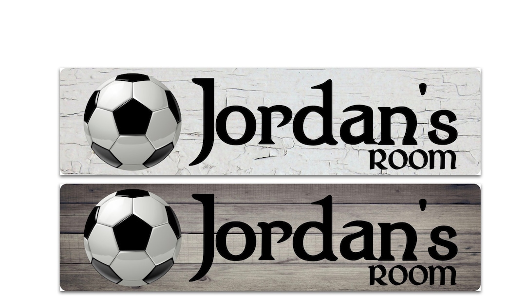 Personalized Soccer Ball Metal Sign – Custom Name, Indoor/outdoor - Etsy
