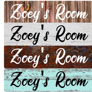 PERSONALIZED Name / Text and choose from 4 backgrounds -Metal Sign 4&quot;x18&quot; or 3&quot;x12&quot; or 2&quot;x8&quot; Indoor/outdoor
