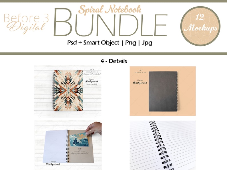 Outside Notebook Templete Spiral Notebook Mockup Bundle, Outdoor and Desk Settings (PSD, PNG) - Etsy