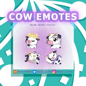 Emotki Twitch-Emotki krowy