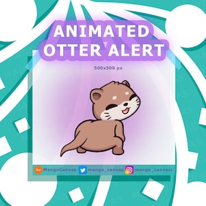 Geanimeerde otterwaarschuwing: Twerk-waarschuwing