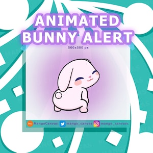 Animated Bunny Alert-Twerk Alert