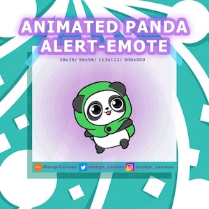 Animated Panda Alert-Emote/chibi panda