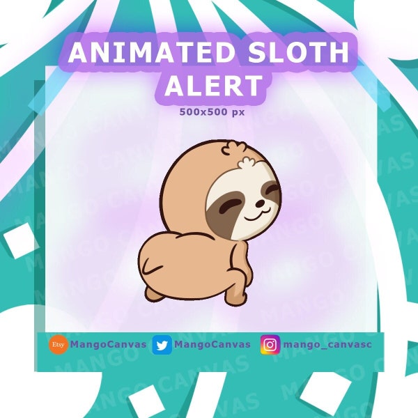 Animated Sloth Alert-Twerk Alert