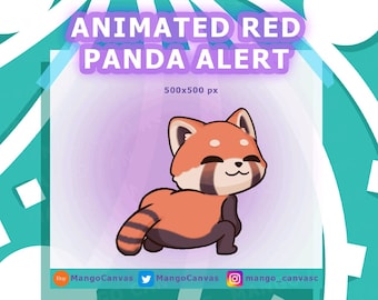 Animated Red Panda Alert-Twerk Alert
