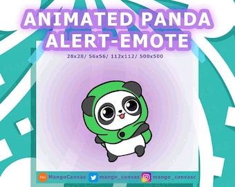Animated Panda Alert-Emote/chibi panda