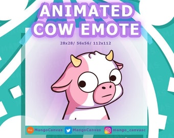 Animated Pink Cow Emote
