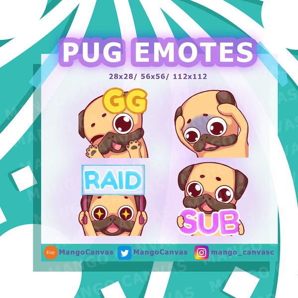 Twitch Emotes-Pug