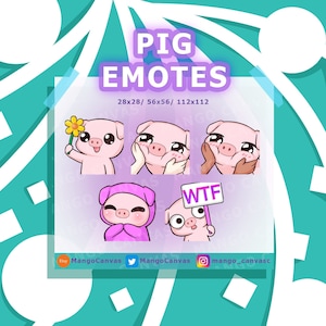 Emoticones de Twitch: Emoticones de cerdo