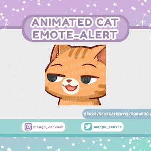 Animierte orange Katze Emote