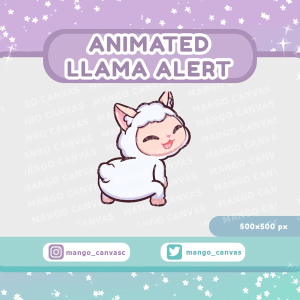 Animated Llama Alert-Twerk Alert