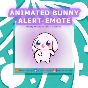 Animated Bunny Emote-Rabbit Emote