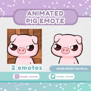 Geanimeerde varkens-emote: laat emote achter