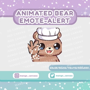 Emote-waarschuwing geanimeerde beer/Salt-emote: