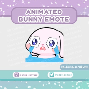 Animierter Hase Emote-Cry Emote