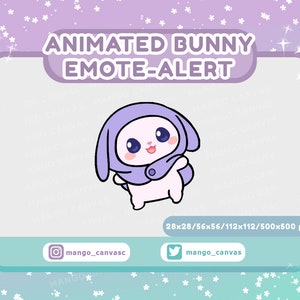 Animated Bunny Emote-Alert/ Spin Emote