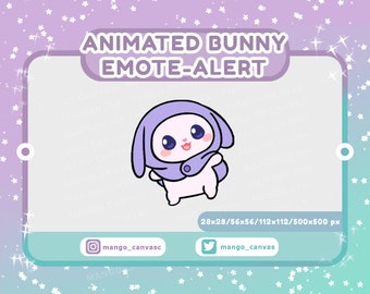 Animated Bunny Emote-Alert/ Spin Emote
