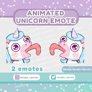 Emote Animato Unicorno-Emote Lecca