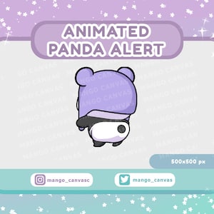 Alerta de Panda animada: Alerta de agitación