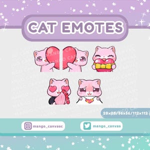Emote gatto rosa - Set di San Valentino 1