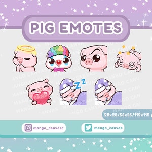 Conjunto de gestos de cerdo para Twitch: 2