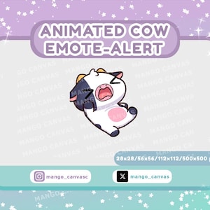 Geanimeerde koe-emote-waarschuwing/drift-emote-waarschuwing
