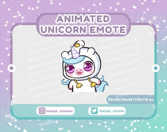 Animated Unicorn Emote-Wiggle emote