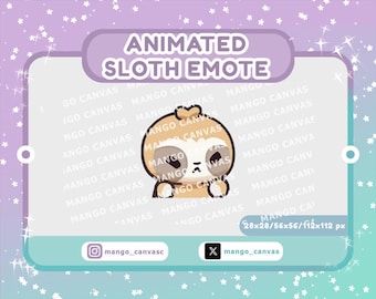 Animated Sloth Emote-Nopers emote